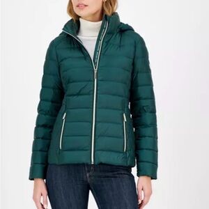 Michael Kors Women's Hooded Packable Down Puffer Coat
